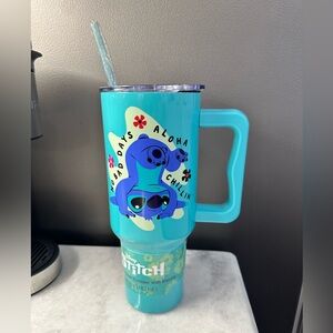 Disney Aloha Stitch Stainless Steel Tumbler with handle 40 oz. - Lilo & Stitch